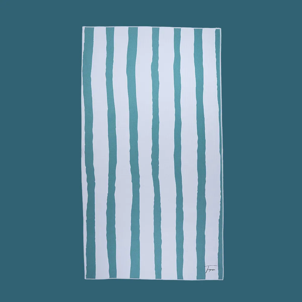 Serviette De Bain Gaufrée Microfibre à Séchage Rapide 50,8x147,3cm - Idéal Sport Et Voyage Gris