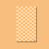 serviette plage damier jaune Raphie