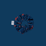 Chouchou bleu marine motif homard microfibre éponge Tropesa