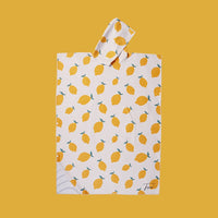 Poncho adulte citron – motif fruité & séchage rapide