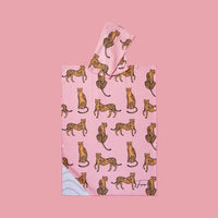 Poncho junior rose léopard