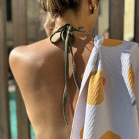 Serviette de plage citron Microfibres