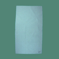 Serviette de plage damier verte et blanc Achille