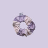 chouchou raye violet et blanc Rachel