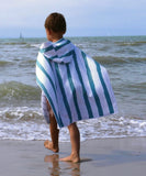 poncho à capuche anti-sable, ultra-absorbant et pratique en microfibres recyclées