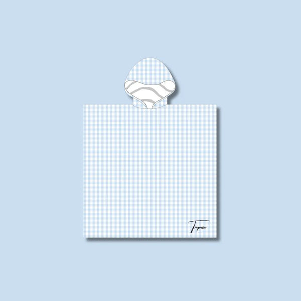 poncho-enfant-vichy-bleu