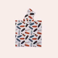 poncho enfant motif surf