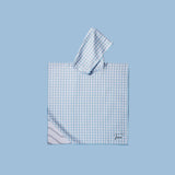 poncho enfant vichy bleu anti sable