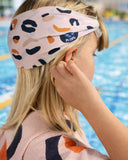 poncho microfibre lunettes de piscine à bandeau motif léopard