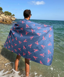 Serviette de plage anti sable en microfibres recyclées