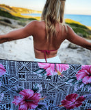 Serviette de plage anti-sable en microfibres recyclées