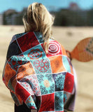 Serviette de plage anti sable en microfibres recyclées